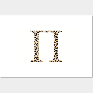 Pi Cheetah Greek Letter Posters and Art